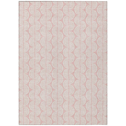 LOOMLAN Rugs Darya Pink Washable Indoor-Outdoor Rug