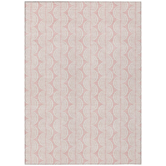 LOOMLAN Rugs Darya Pink Washable Indoor-Outdoor Rug