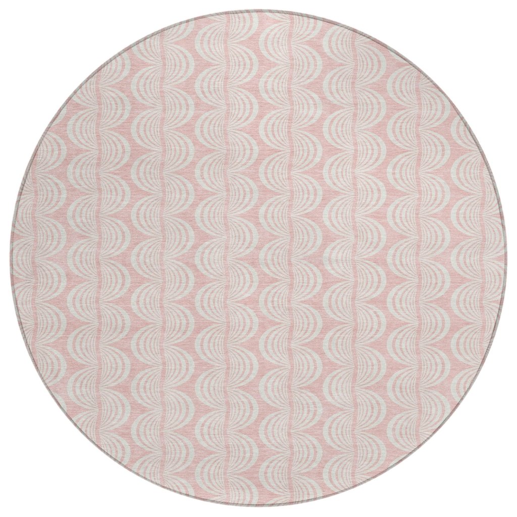 LOOMLAN Rugs Darya Pink Washable Indoor-Outdoor Rug