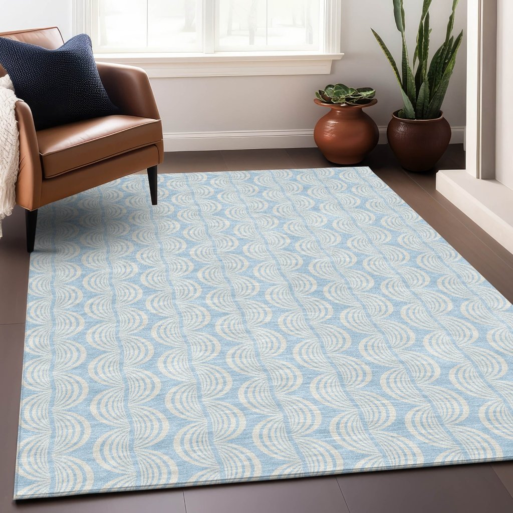 LOOMLAN Rugs Darya Sky Washable Indoor-Outdoor Rug