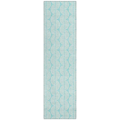 LOOMLAN Rugs Darya Teal Washable Indoor-Outdoor Rug