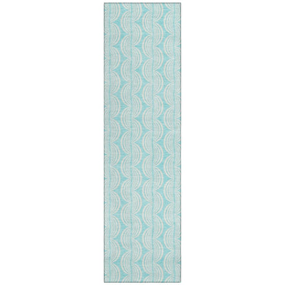 LOOMLAN Rugs Darya Teal Washable Indoor-Outdoor Rug