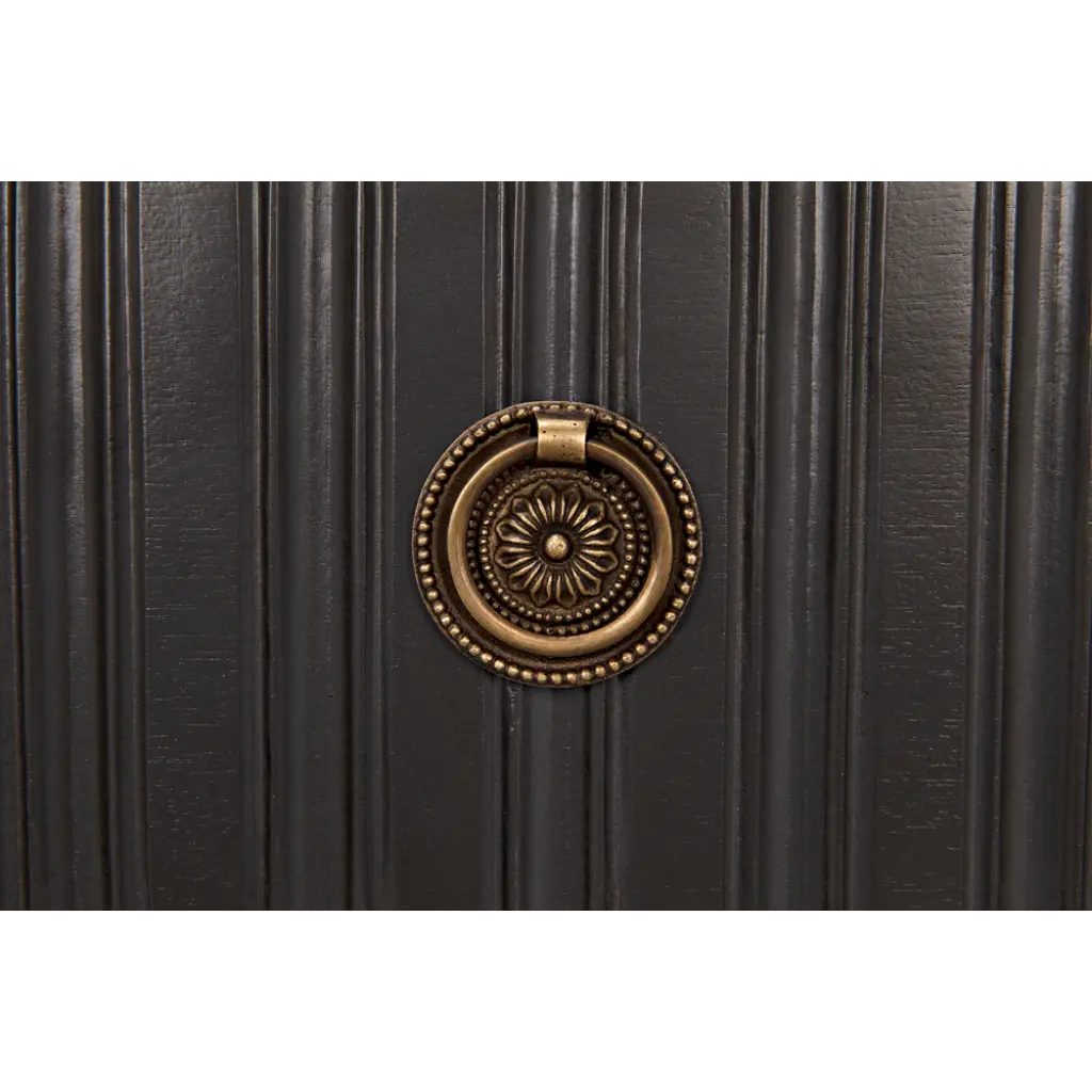 Noir Daryl Three Drawers Wood Dresser