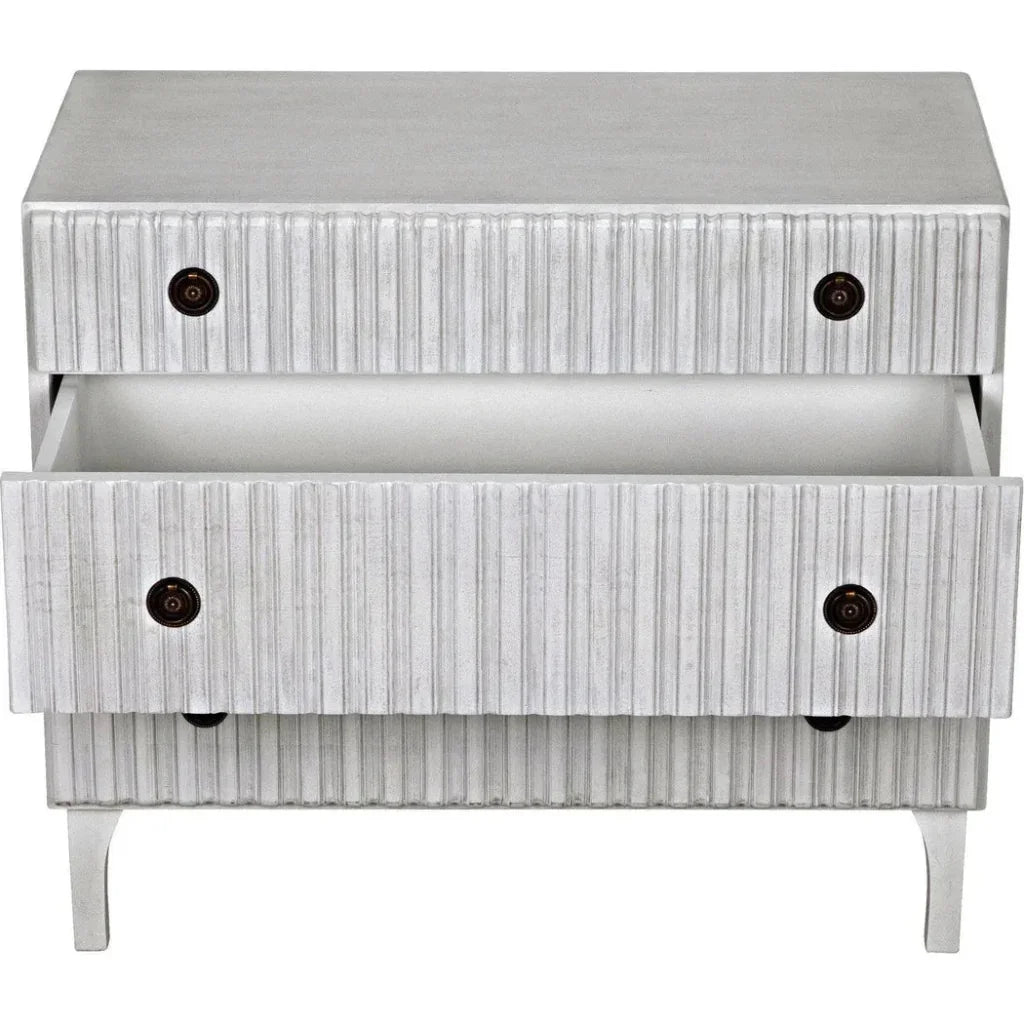 Noir Daryl Three Drawers Wood Dresser