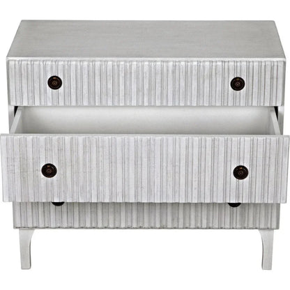 Noir Daryl Three Drawers Wood Dresser