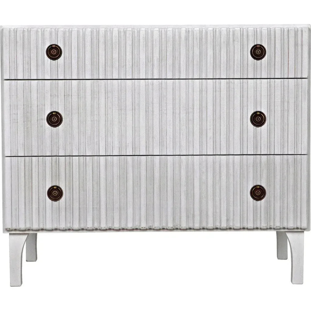 Noir Daryl Three Drawers Wood Dresser