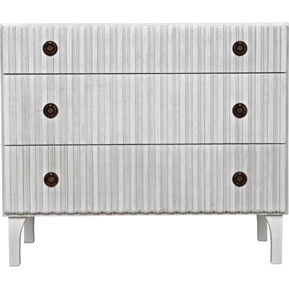 Noir Daryl Three Drawers Wood Dresser