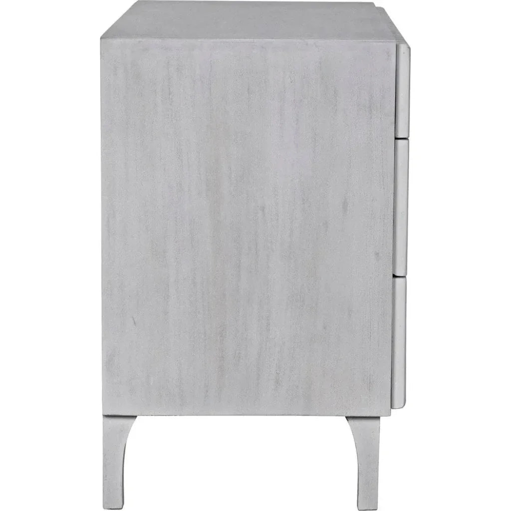 Noir Daryl Three Drawers Wood Dresser