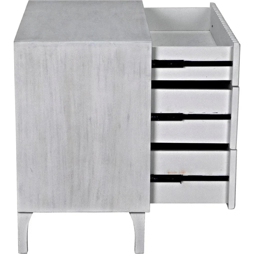Noir Daryl Three Drawers Wood Dresser