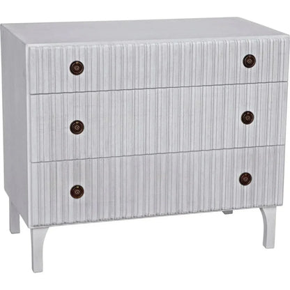 Noir Daryl Three Drawers Wood Dresser
