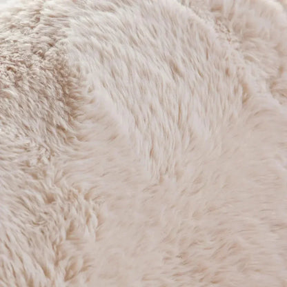 Diamond Sofa Dawson Yak Sand Natural Faux Fur Accent Chair