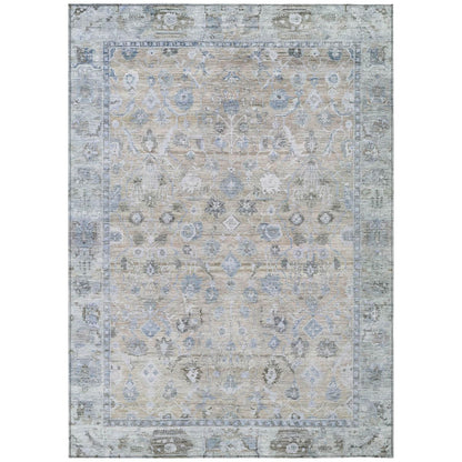 Laeel Beige Washable Indoor-Outdoor Rug