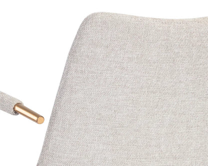 Andres Fabric Swivel Dining Armchair