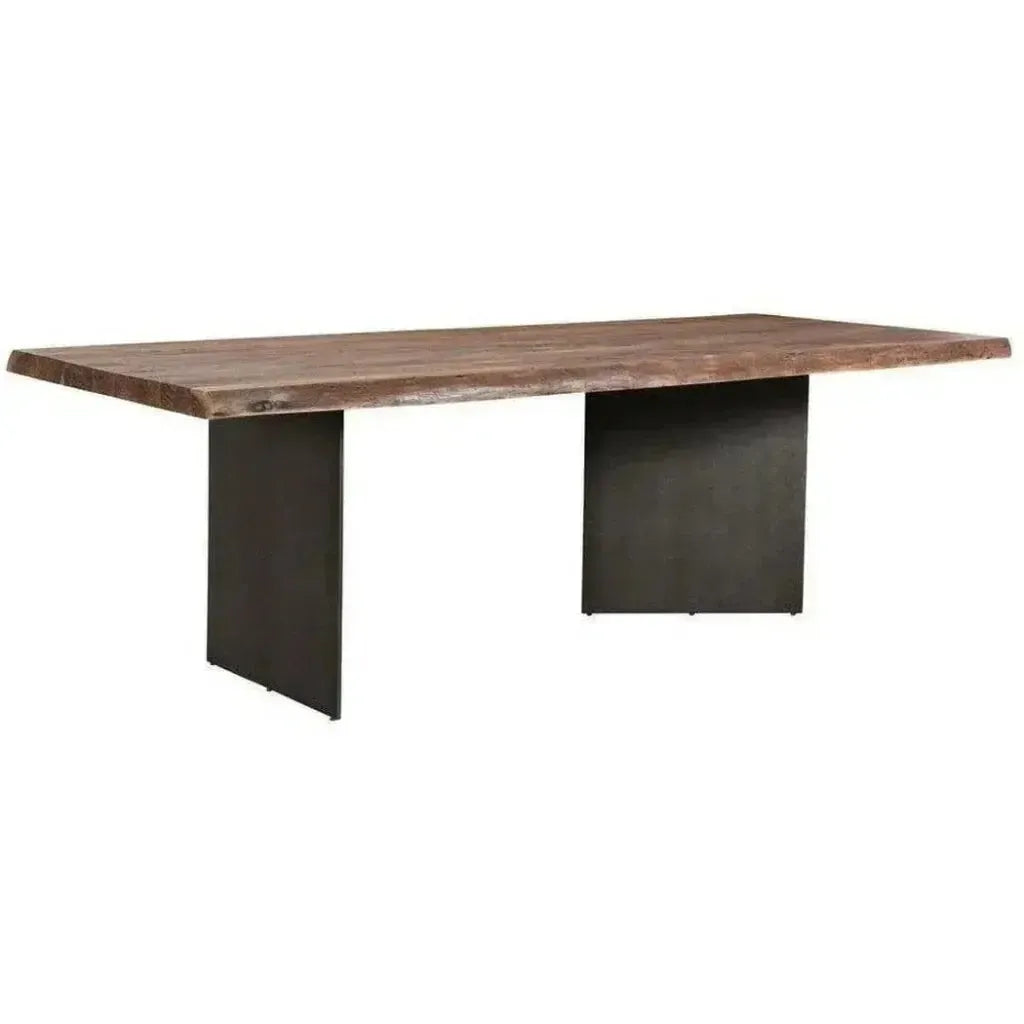 Brown Dining Table Live Edge Seats 8 or 10 -- view 3