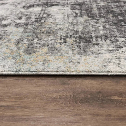Chub Abstract Blue Kitchen Hallway Runner Rug - LOOMLAN - LOOMLAN - Area Rugs