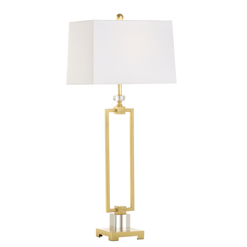 Chelsea House Serene Acrylic Rectangular Base Table Lamp