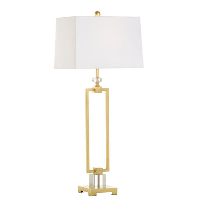 Chelsea House Serene Acrylic Rectangular Base Table Lamp