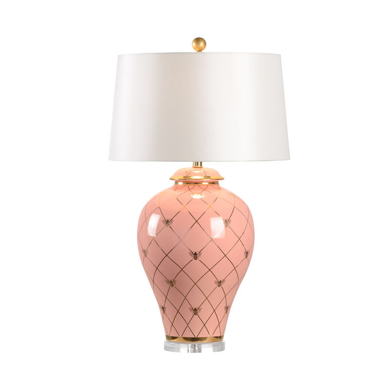 Chelsea House Ginger Jar Ceramic Made With Gold Accents Table Lamp