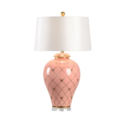 Chelsea House Ginger Jar Ceramic Made With Gold Accents Table Lamp