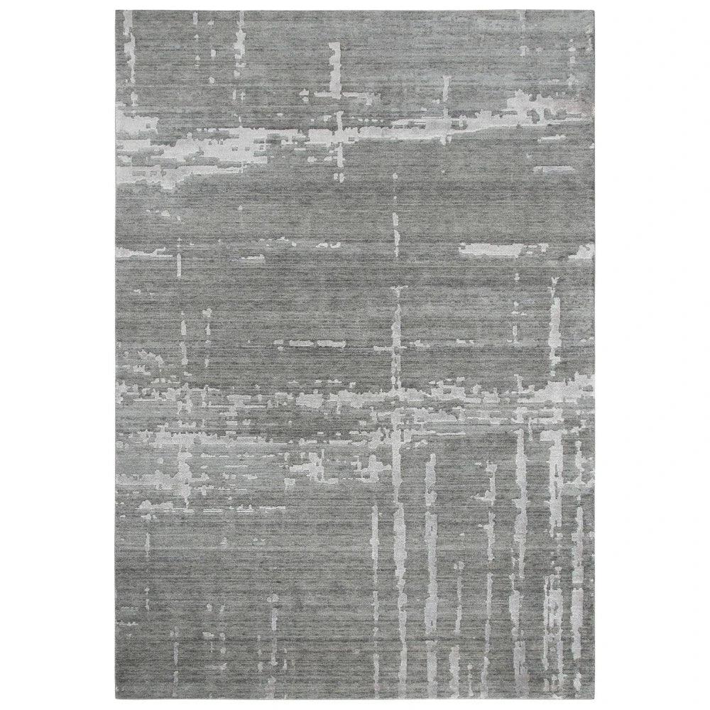 Baum Abstract Gray Large Area Rugs For Living Room