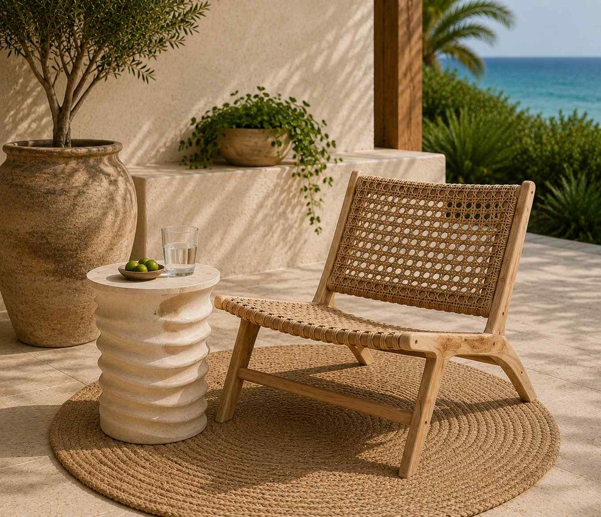 Ripple Suar Stool Side Table - view 3