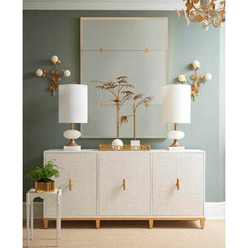 Chelsea House Charlotte Natural White Alabaster Table Lamp