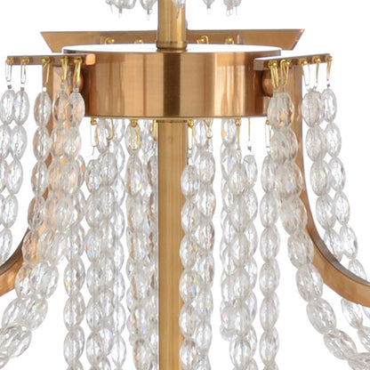 Mackie Antique Brass Finish Chandelier