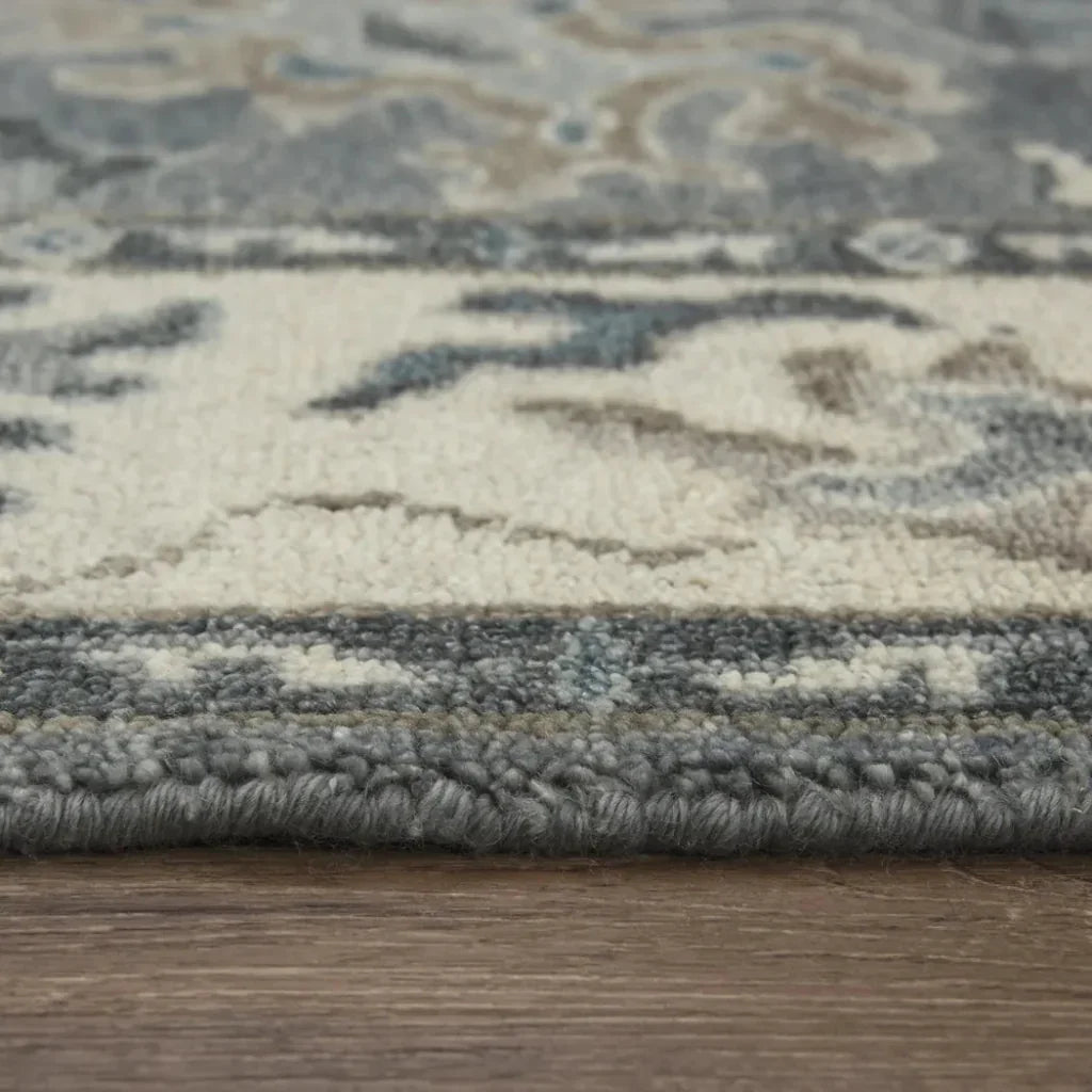 Clit Floral Gray Large Area Rugs For Living Room - LOOMLAN - LOOMLAN - Area Rugs