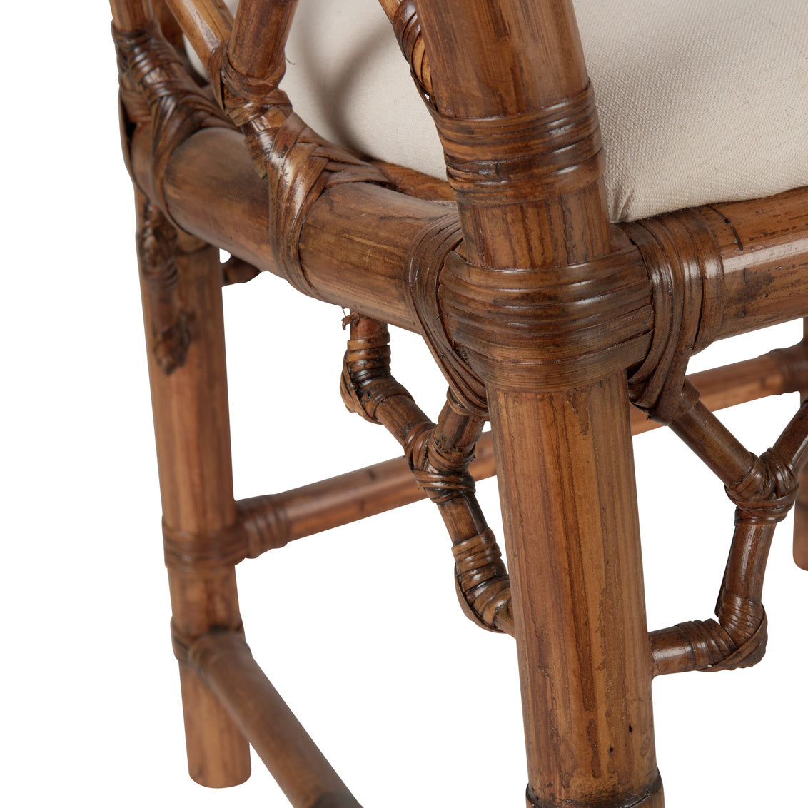 Chippendale Bamboo Rattan Arm Chair