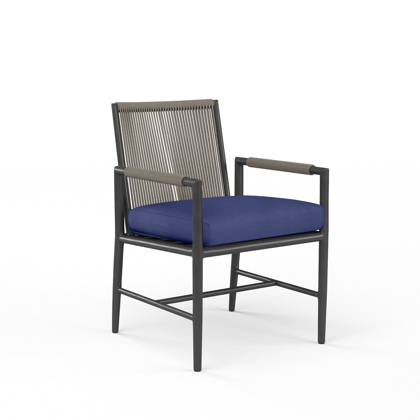 Pietra Sunbrella Upholstered Modern Durability Outdoor Dining Chair (Set of 2)