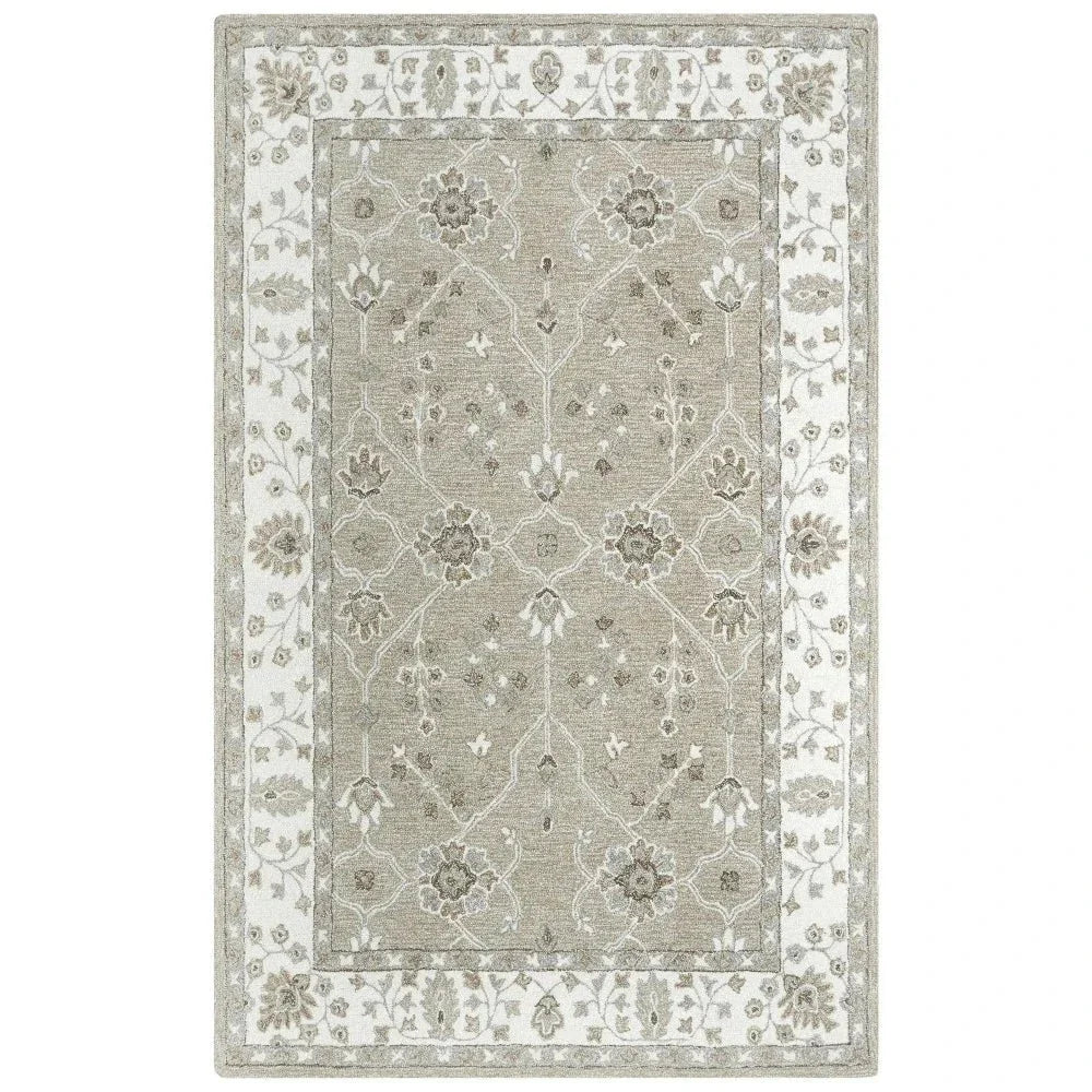 Bael Traditional Beige Living Room Rug