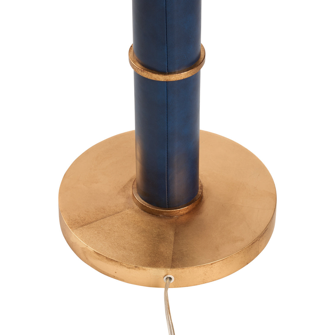 Leather Warp Blue Floor Lamp