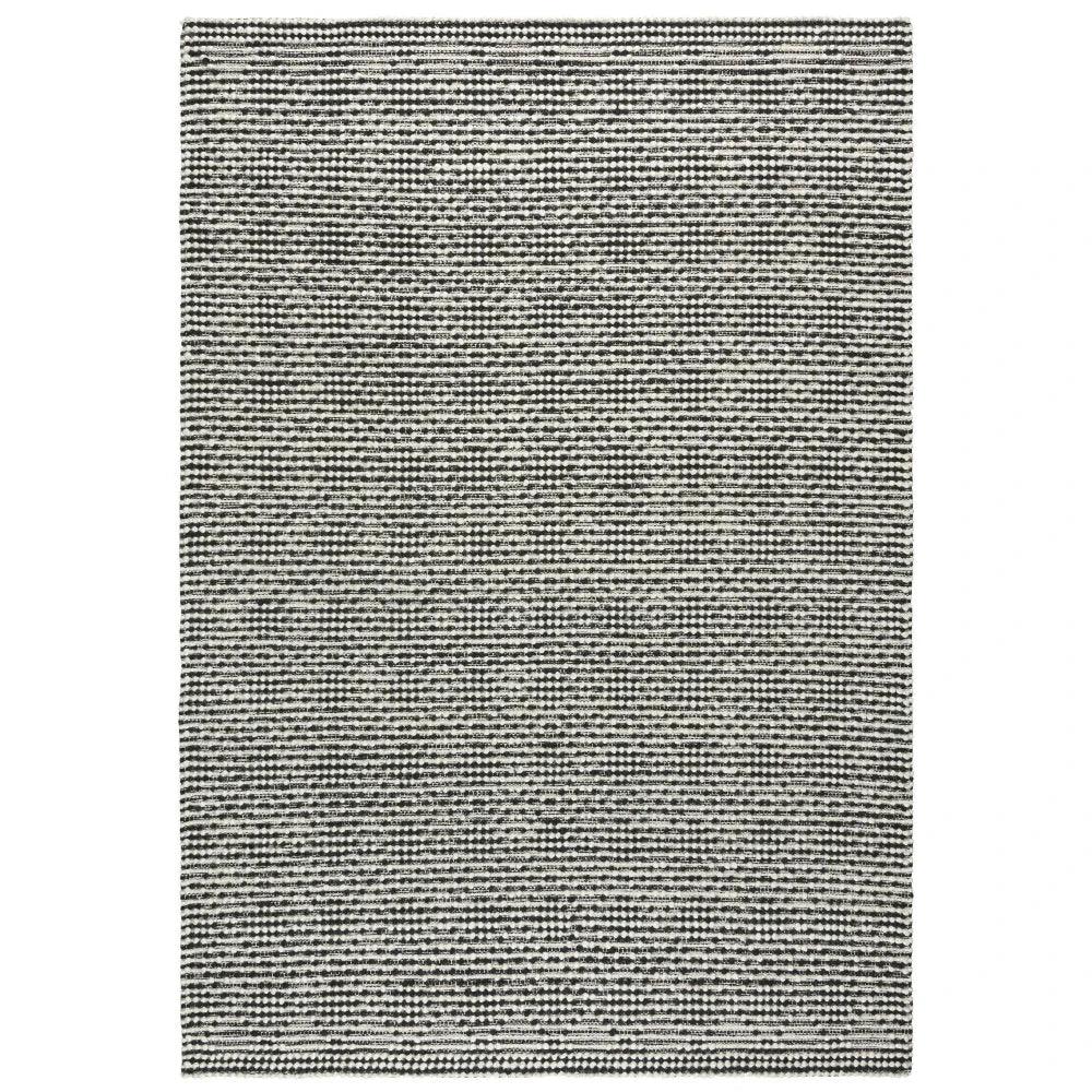 Buza Geometric Black Living Room Rug