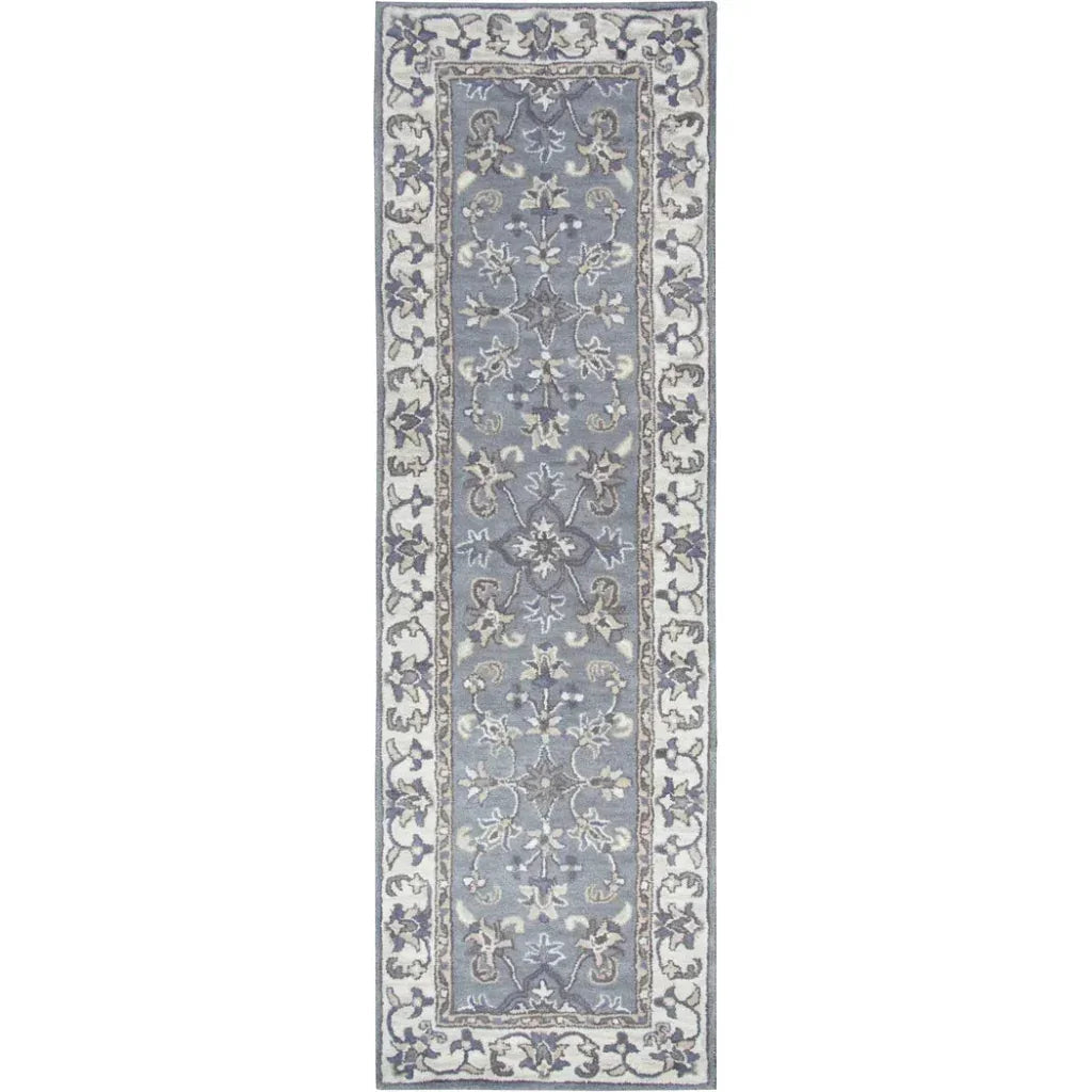 Cati Gray Round Area Rugs For Dining Room - LOOMLAN - LOOMLAN - Area Rugs