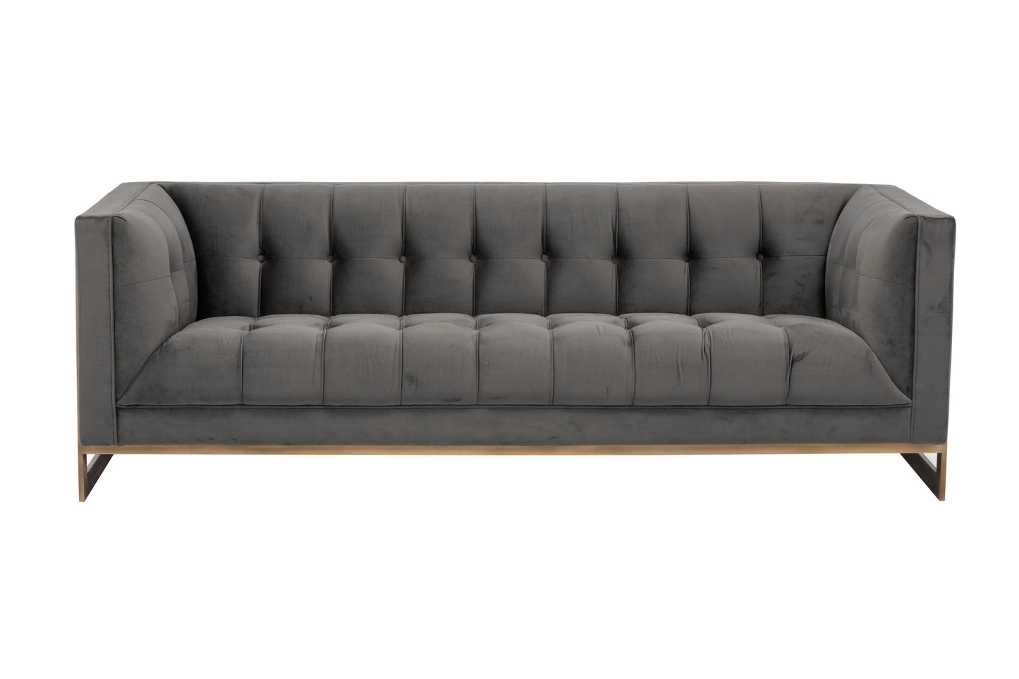 Ekon Fabric Upholstered Streamlined Sofa