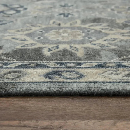 Clev Floral Gray Large Area Rugs For Living Room - LOOMLAN - LOOMLAN - Area Rugs