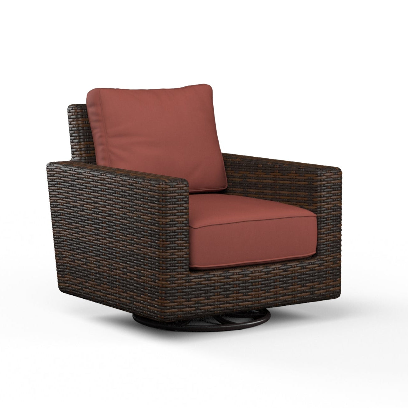 Montecito Sunbrella Upholstered Swivel Outdoor Rocker