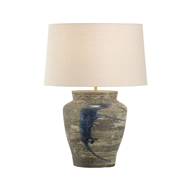 Wildwood Riku Modern Japanese Artistry Indigo Glaze Table Lamp