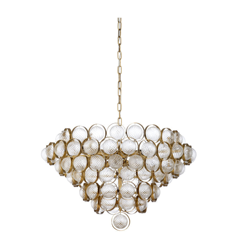 Milan Glass Ornaments Made Chandelier
