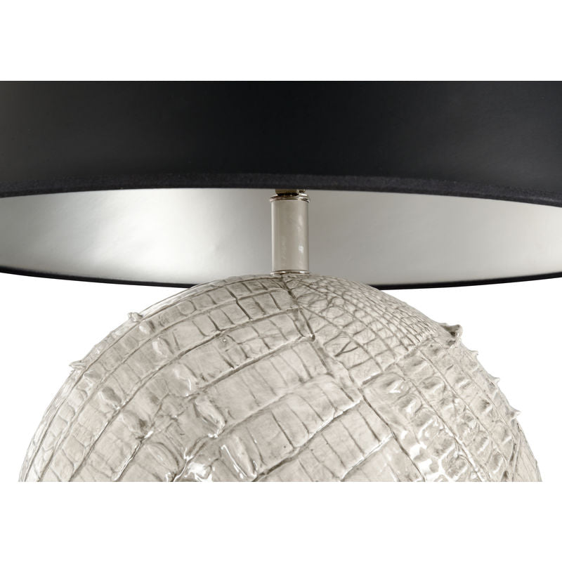 Wildwood Ally Grey Alligator Texture Table Lamp
