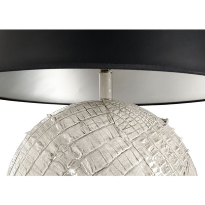 Wildwood Ally Grey Alligator Texture Table Lamp