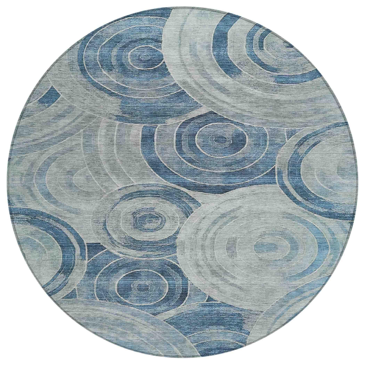 Jaelain Blue Washable Indoor-Outdoor Rug