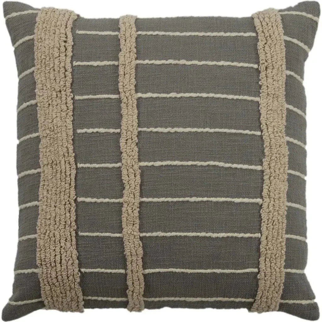 Dea Striped Couch Throw Pillow Down Insert