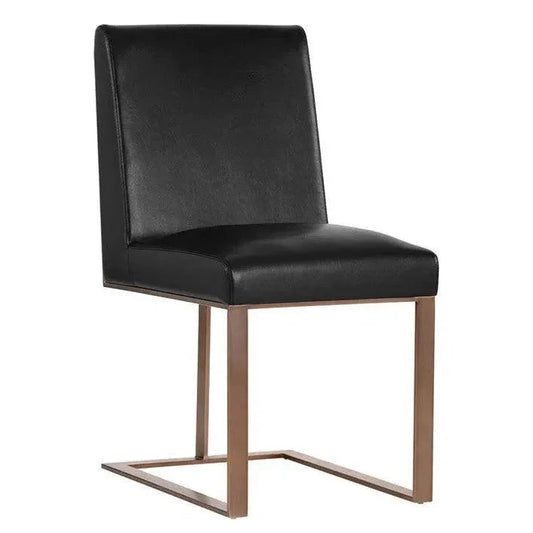 SUNPAN Dean Leather Armless Dining Chair