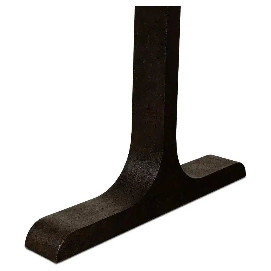 Decan Dining Table With Iron Base - LOOMLAN - Sarreid - Dining Tables