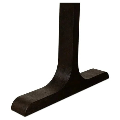 Decan Dining Table With Iron Base - LOOMLAN - Sarreid - Dining Tables