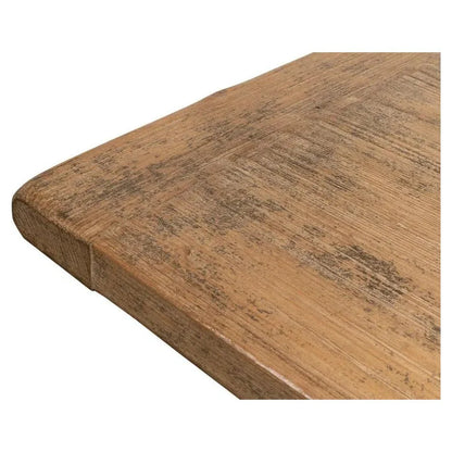 Decan Dining Table With Iron Base - LOOMLAN - Sarreid - Dining Tables