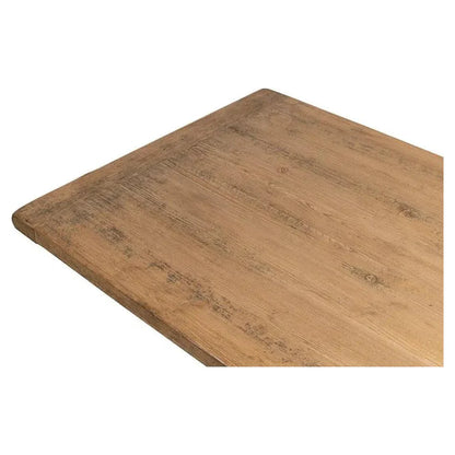 Decan Dining Table With Iron Base - LOOMLAN - Sarreid - Dining Tables