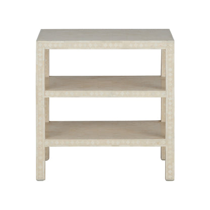 Chelsea House Chevron Inlay Wooden Side Table