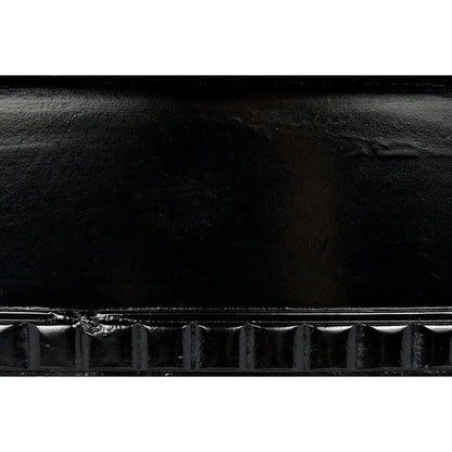 Noir Dede Leather Black Dining Chair